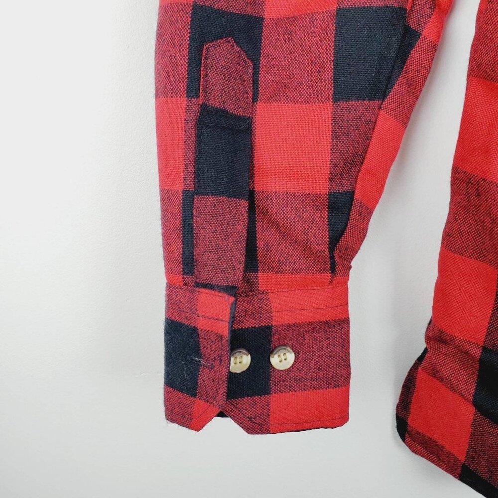 Vintage 1960's Sears Buffalo Plaid Hunting Jacket Sz S Beautiful Condition - Picture 7 of 9